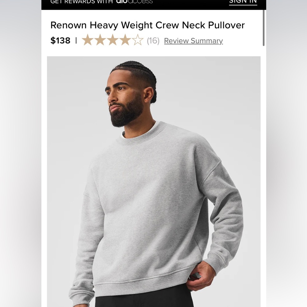 Men’s ALO Renown Crewneck